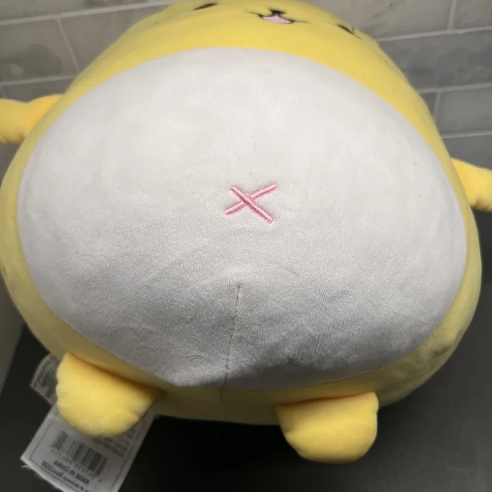 Mochipuni Picnyan Anime Yellow Cat Plush Pillow 12